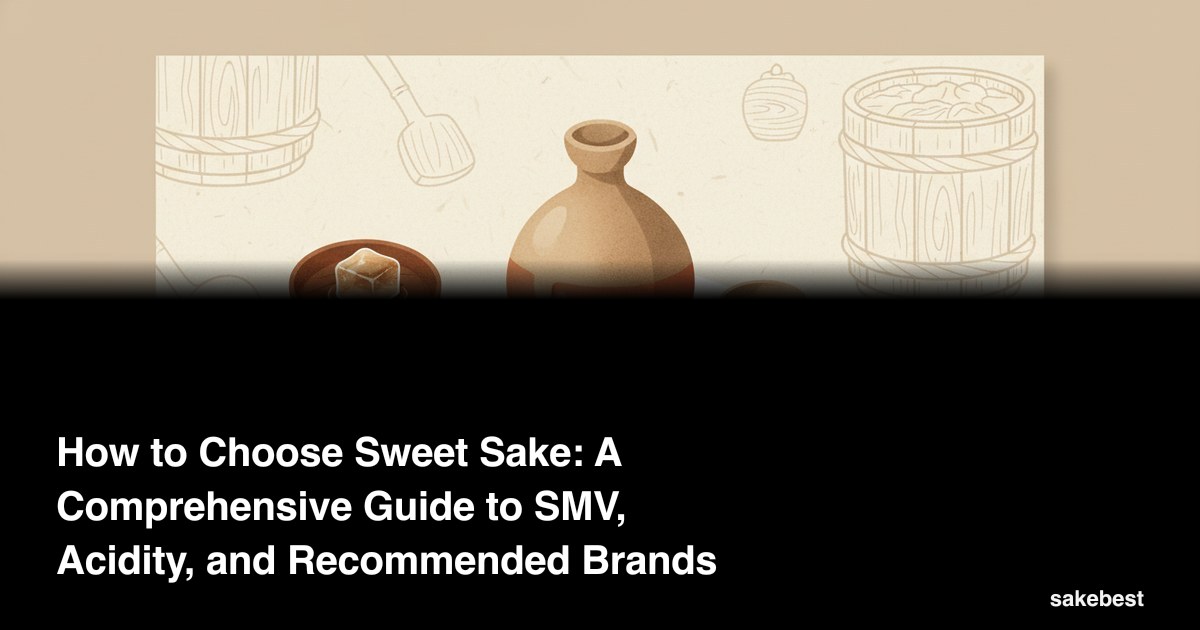How to Choose Sweet Sake: A Comprehensive Guide to SMV, Acidity, and Recommended Brands