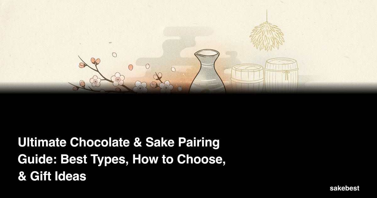 Ultimate Chocolate & Sake Pairing Guide: Best Types, How to Choose, & Gift Ideas