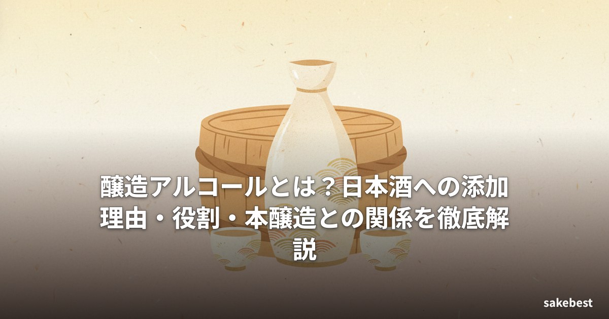 醸造アルコールとは?日本酒への添加理由・役割・本醸造との関係を徹底解説