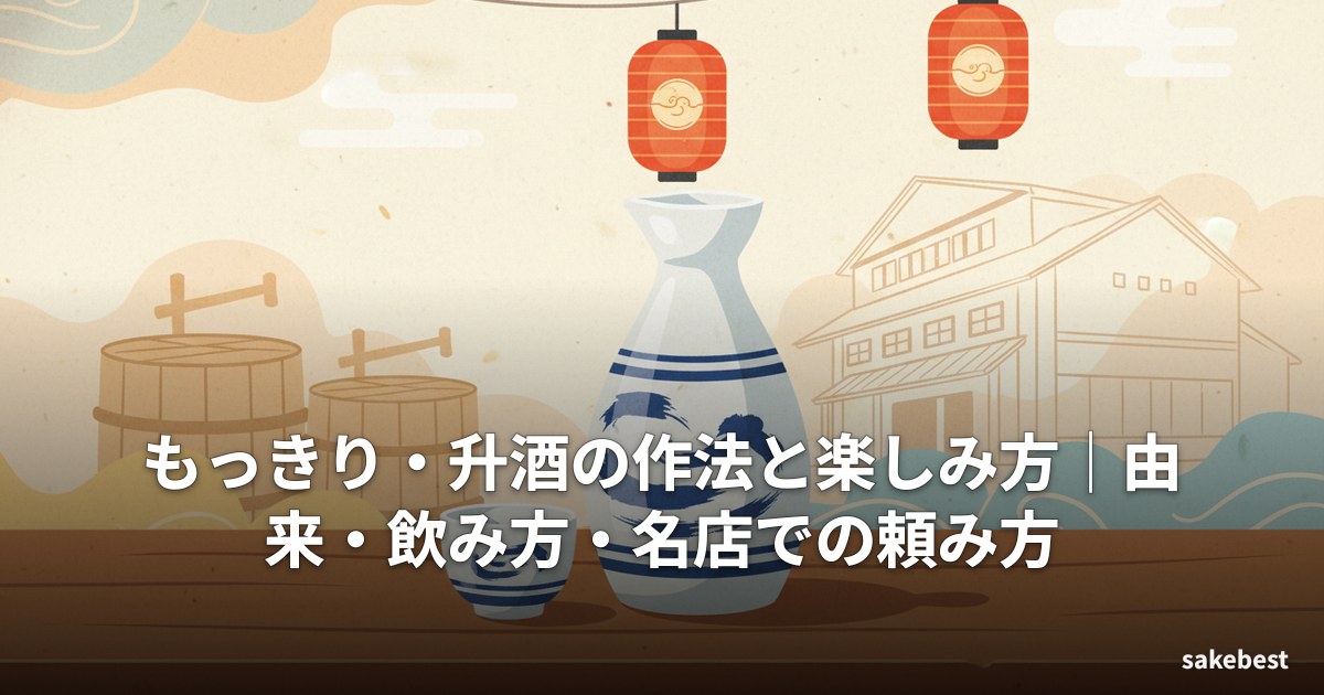 もっきり・升酒の作法と楽しみ方|由来・飲み方・名店での頼み方