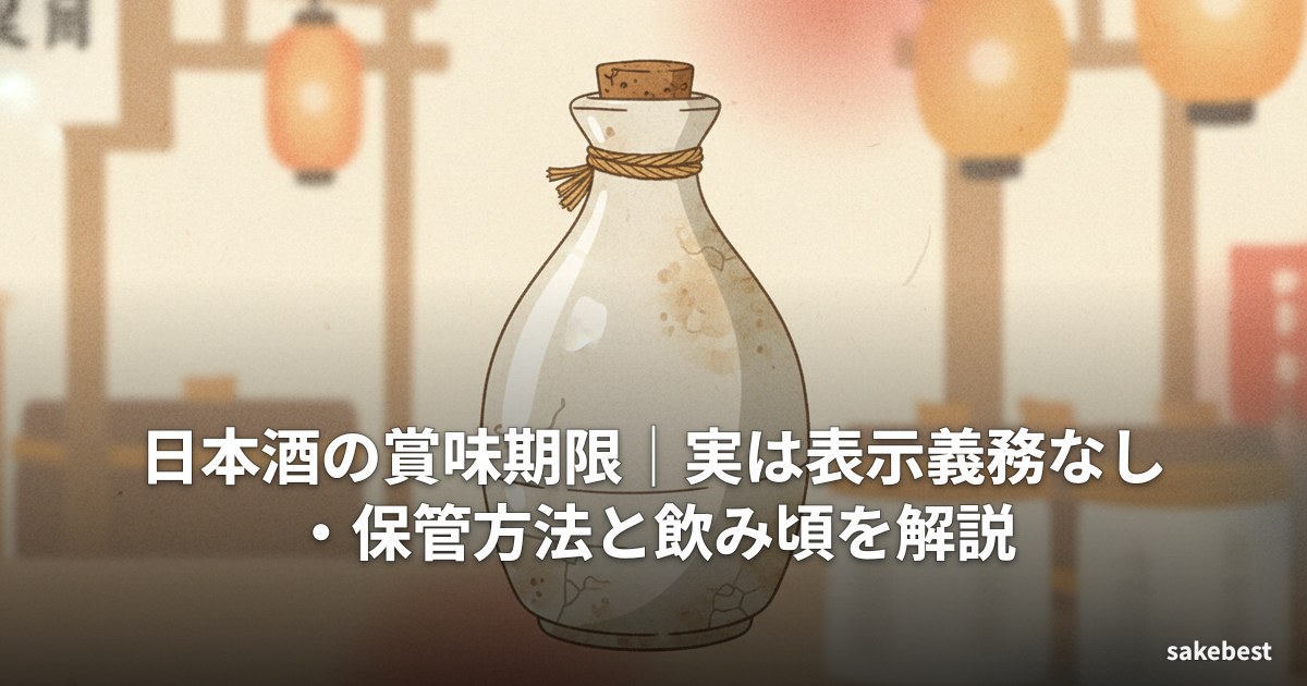 日本酒の賞味期限｜実は表示義務なし・保管方法と飲み頃を解説