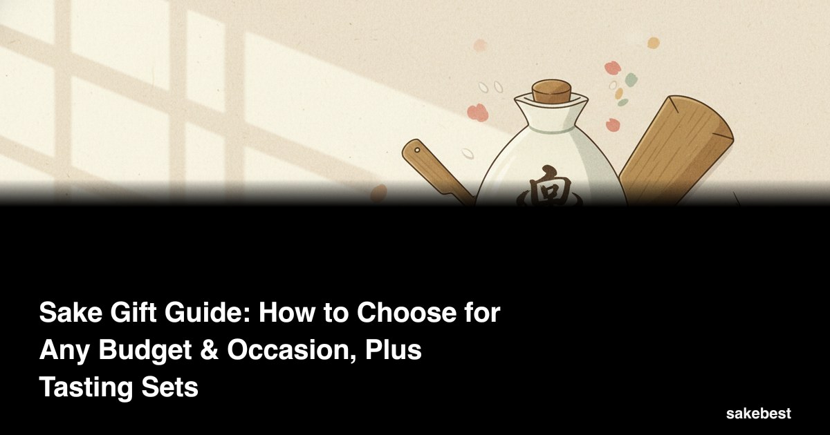 Sake Gift Guide: How to Choose for Any Budget & Occasion, Plus Tasting Sets