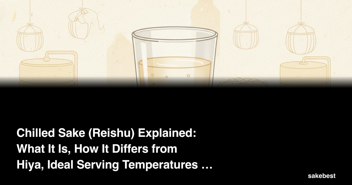 Chilled Sake (Reishu) Explained: What It Is, How It Differs from Hiya, Ideal Serving Temperatures & Top Brands