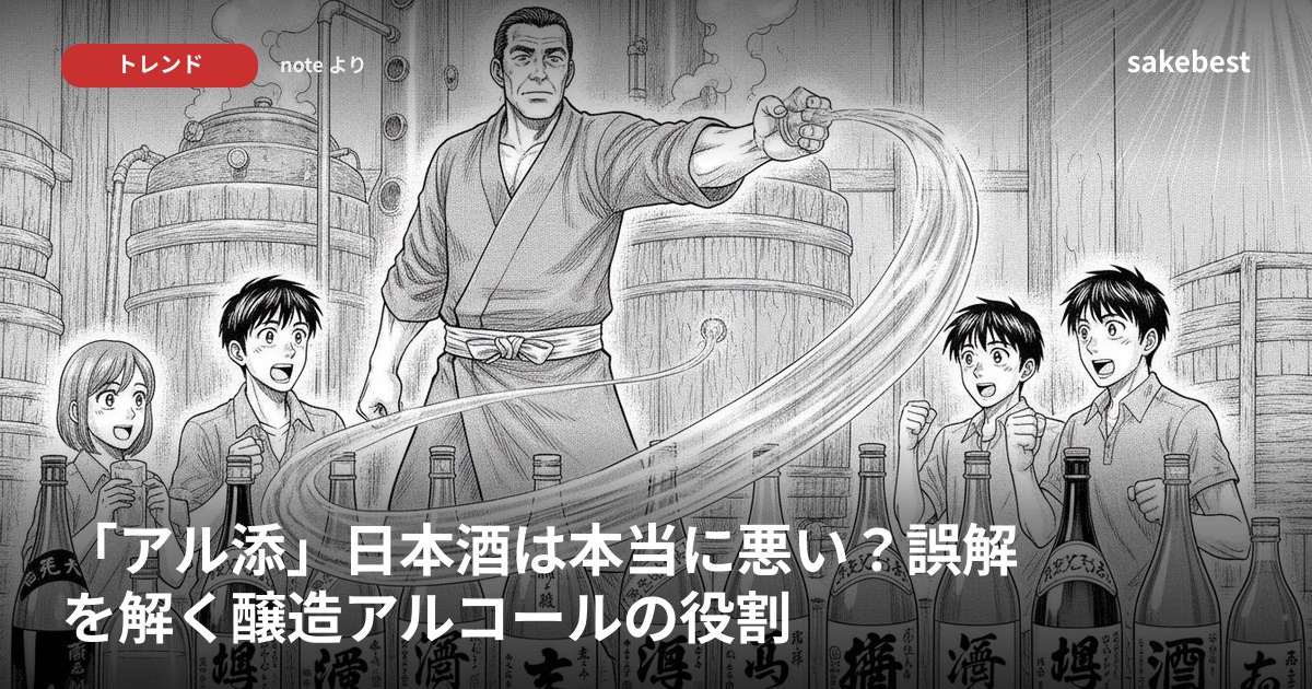 「アル添」日本酒は本当に悪い？誤解を解く醸造アルコールの役割