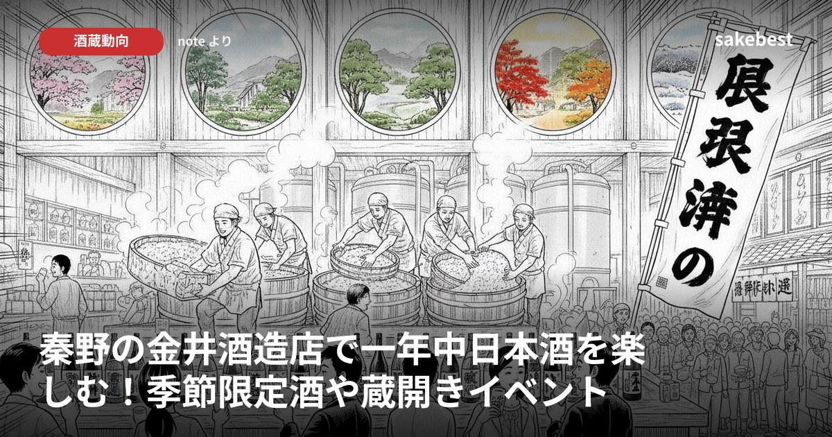 秦野の金井酒造店で一年中日本酒を楽しむ!季節限定酒や蔵開きイベント