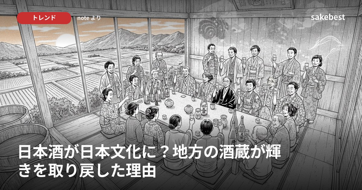 日本酒が日本文化に？地方の酒蔵が輝きを取り戻した理由