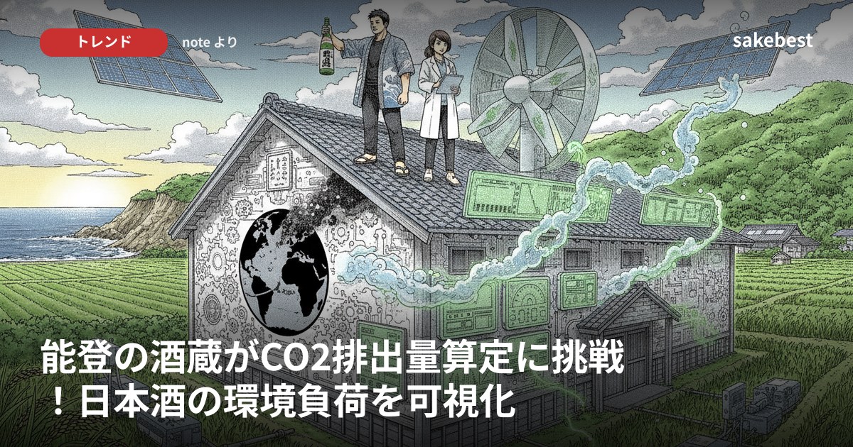 能登の酒蔵がCO2排出量算定に挑戦！日本酒の環境負荷を可視化