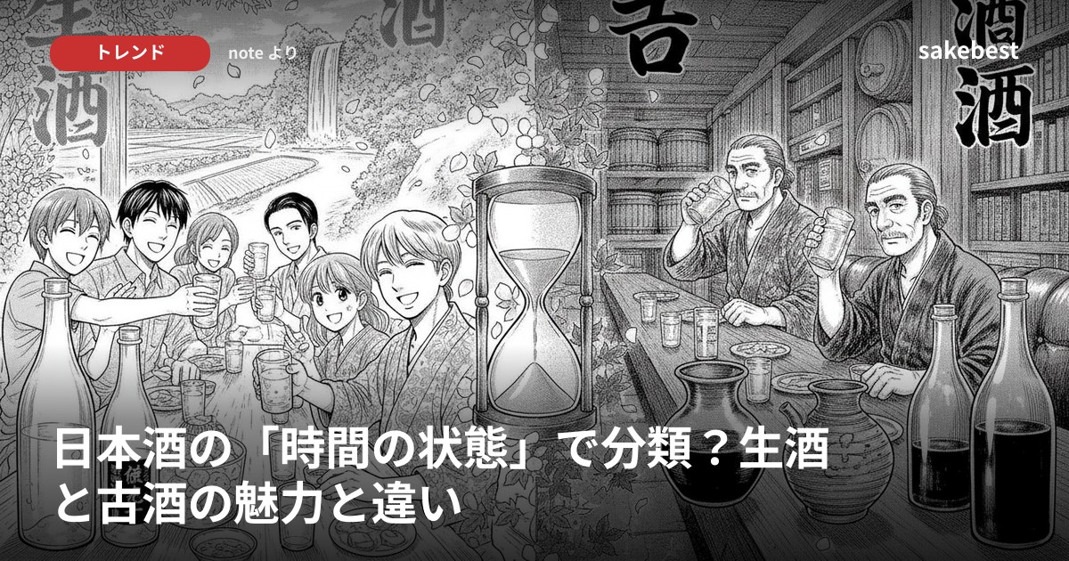 日本酒の「時間の状態」で分類？生酒と古酒の魅力と違い