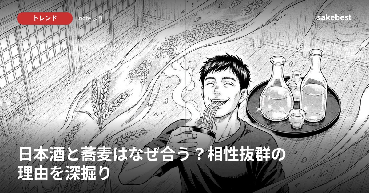 日本酒と蕎麦はなぜ合う？相性抜群の理由を深掘り