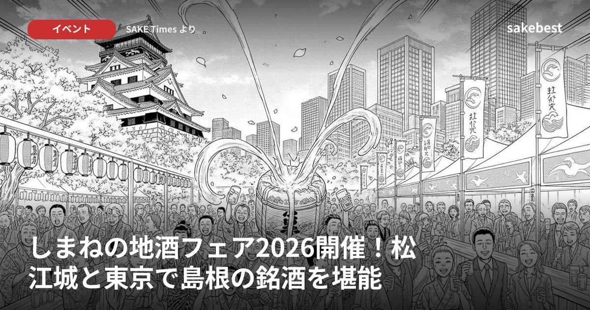 しまねの地酒フェア2026開催！松江城と東京で島根の銘酒を堪能