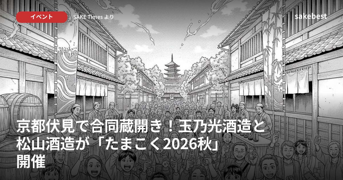 京都伏見で合同蔵開き！玉乃光酒造と松山酒造が「たまこく2026秋」開催